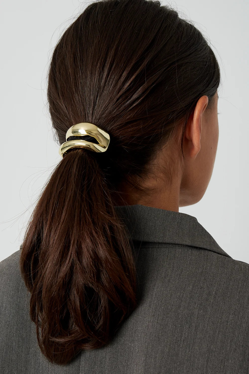 bold glow haarelastiek zilver