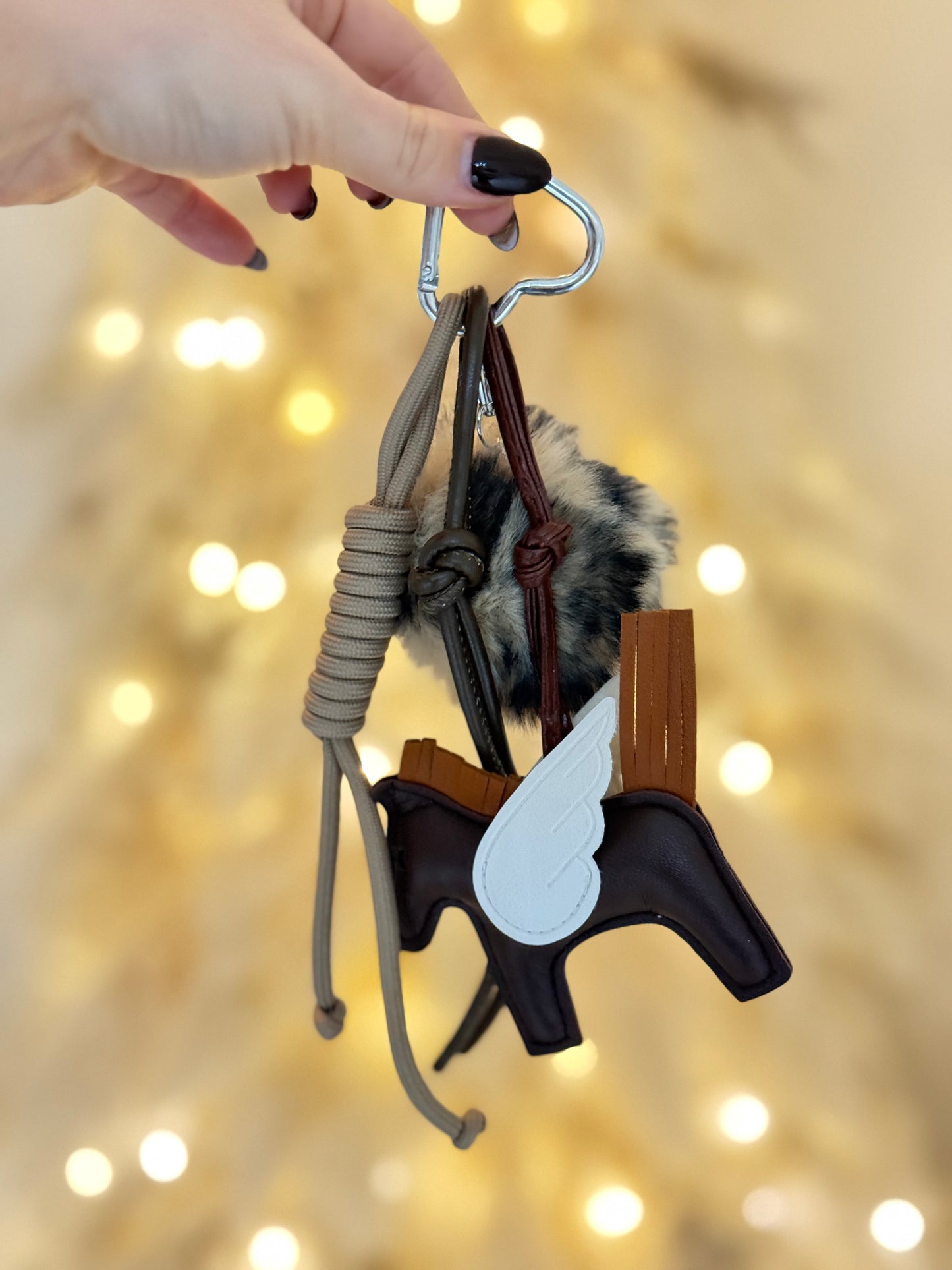 Leather Horse tasbedel/sleutelhanger