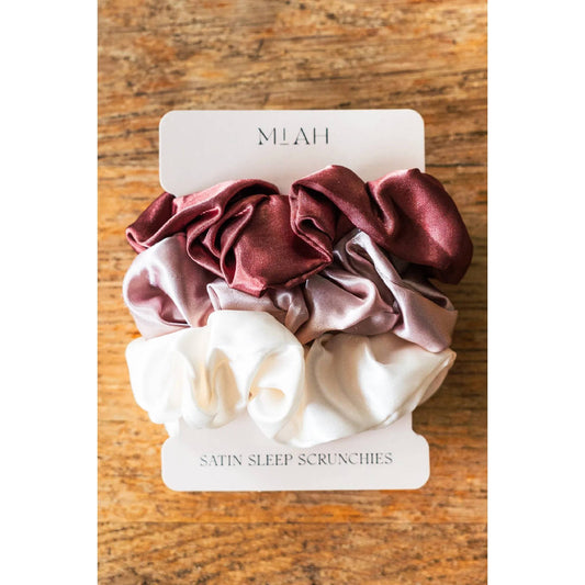 satin silk scrunchies